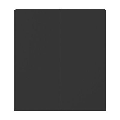 Balcão Multiuso Organizador Para Banheiro 2 Portas 63cm Multimóveis Mp5038 Preto Preto