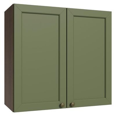Armário Aéreo 70 Cm 2 Portas Rustic/verde Vik Madesa Rustic/verde Rustic/verde