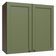 Armário Aéreo 70 Cm 2 Portas Rustic/verde Vik Madesa Rustic/verde Rustic/verde