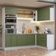 Armário De Cozinha Completa De Canto 399 Cm Branco-verde Vik Madesa 02 Branco-verde