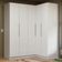 Guarda-roupa Modulado De Canto 310 Cm 5 Portas 2 Gavetas Branco Neo Madesa 02