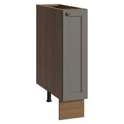 Balcão Porta-temperos 20 Cm 1 Porta (sem Tampo) Rustic/cinza Vik Madesa