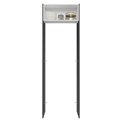 Porta-geladeira 73 Cm 1 Porta Basculante Preto/branco/preto Glamy Madesa Preto/branco/preto