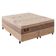 Cama Box King Com Colchão Molas (193x203x72) Império Gazin Cr35393 Areia/bege Areia/bege