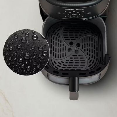 Fritadeira Elétrica Airfryer Philips Walita Série 2000 XL Digital NA230/00 1700W Preta Preto / 110V