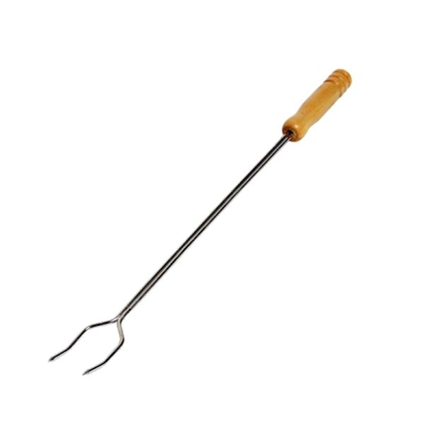 Garfo Para Churrasco Com Cabo De Madeira 55 Cm