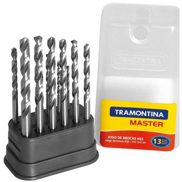 Jogo de Brocas para Aço 13 Peças Tramontina n/a Jogo de Brocas para Aço 13 Peças Tramontina n/a