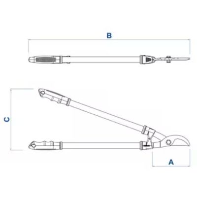 Tesourão de Poda 78362505 com Cabo de Metálico 43cm Tramontina n/a