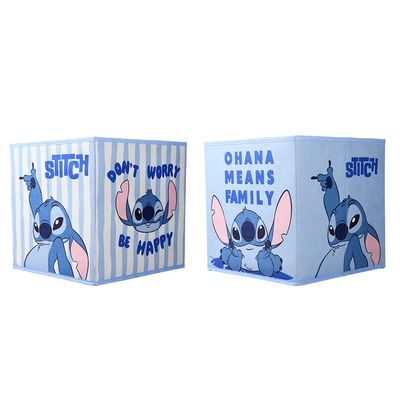 Cesto Organizador Dobravel 30x30cm CV245196 Stitch