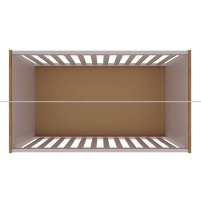 Berço 2 em 1 Ternura Plus MDP Acabamento FF Bartira Rosa Wood