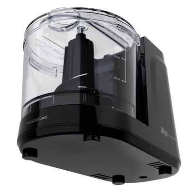 Mini Processador Fast Cut WMP150 150W 360ml Motor Silencioso Lâminas de Inox Wap Preto/Inox / 220V