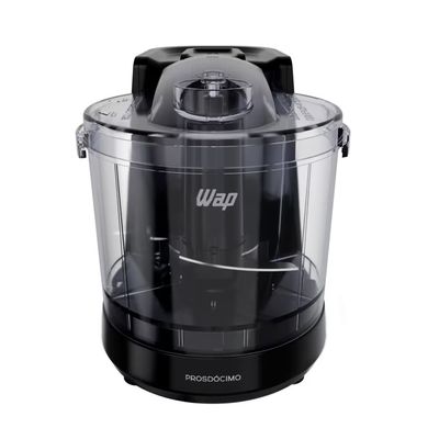 Mini Processador Fast Cut WMP150 150W 360ml Motor Silencioso Lâminas de Inox Wap Preto/Inox / 220V