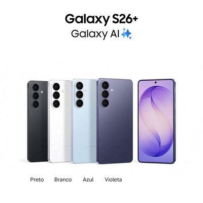Smartphone Galaxy S26+ 5G Tela 6.7 Samsung Violeta