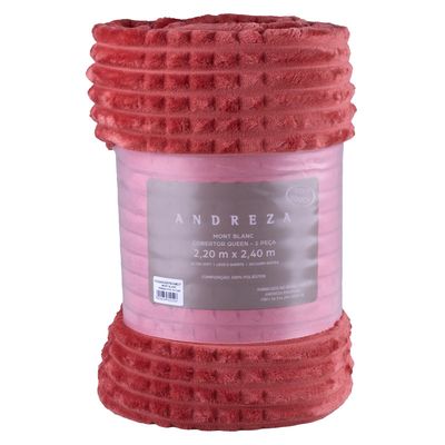 Cobertor Cazza Mont Blanc Queen Terracota