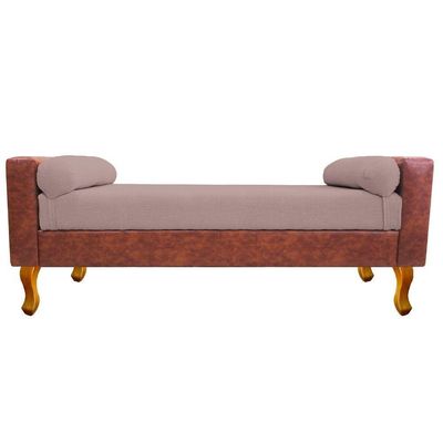 Recamier Félix Casal 140cm Corano Nozes e Linho Rosê
