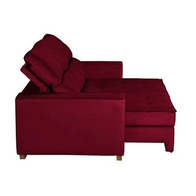 Sofá Baú San Marino Retrátil E Reclinável 3 Lugares Sofatec Vermelho
