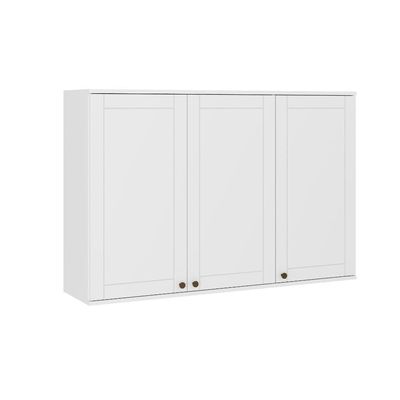 Armário Aéreo Milla 120cm 3 Ptas Branco