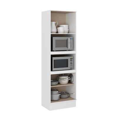 Torre Quente Milla 2 Fornos Branco Mdf Carraro área Gourmet