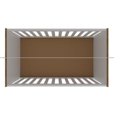 Berço 2 em 1 Bartira Ternura Plus Branco Wood