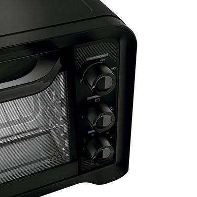 Forno De Bancada Elétrico Dako Pratiko 50L Com Grill Preto 220V