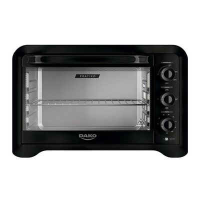 Forno De Bancada Elétrico Dako Pratiko 50L Com Grill Preto 220V