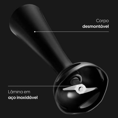 Mixer Turbo Chef 3 em 1 Preto 200W Copo 700ml Elgin Preto / 220V