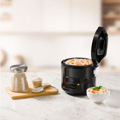 Panela Elétrica de Arroz Rizzo PAR40 1L 400W Design Black Piano Elgin Black Piano / 220V