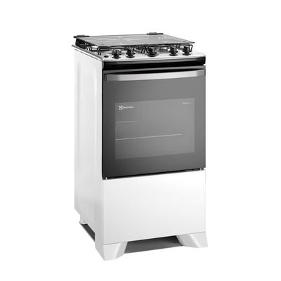 Fogão 4 Bocas FE4IW Efficient PerfectCook VaporBake Bivolt Branco Electrolux Branco / Bivolt