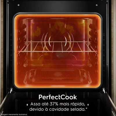 Fogão 4 Bocas FE4IW Efficient PerfectCook VaporBake Bivolt Branco Electrolux Branco / Bivolt