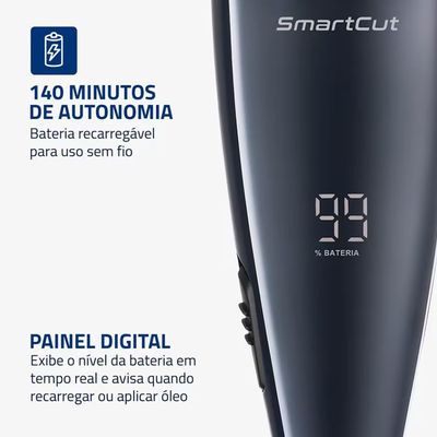 Máquina de Cortar Cabelo CR-11 Sem Fio Mondial Preto / Bivolt