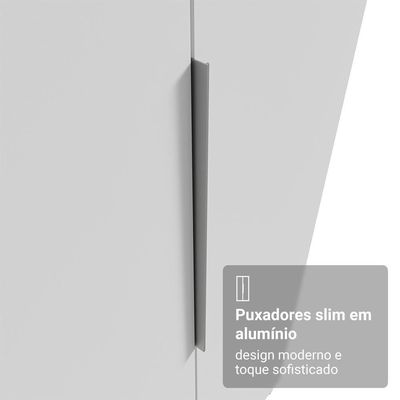 Guarda-roupa Modulado 2 Portas 2 Gavetas 4 Prateleiras Branco Neo Madesa