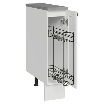 Balcão Porta-temperos 20 Cm 1 Porta Branco Vik Madesa