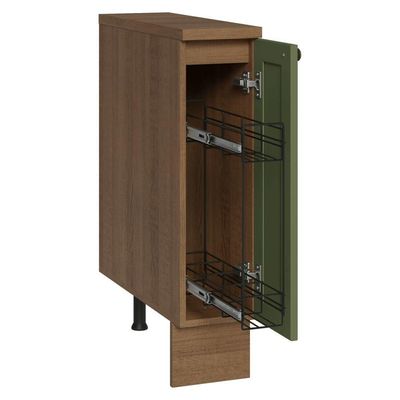 Balcão Porta-temperos 20 Cm 1 Porta Rustic/verde Vik Madesa