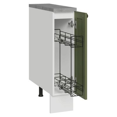 Balcão Porta-temperos 20 Cm 1 Porta Branco/verde Vik Madesa