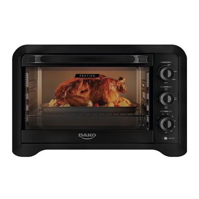 Forno De Bancada Elétrico Dako Pratiko 50L Com Grill Preto 110V