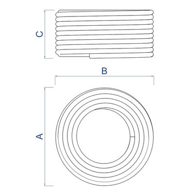 Mangueira Super Flex PVC e Poliéster 1/2 10m c/ Engates e Esguicho Tramontina Laranja