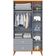 Quarto Infantil Completo Ternura Guarda-Roupa 2 Portas Cômoda 5 Gavetas Berço Conversível Bartira Azul Wood