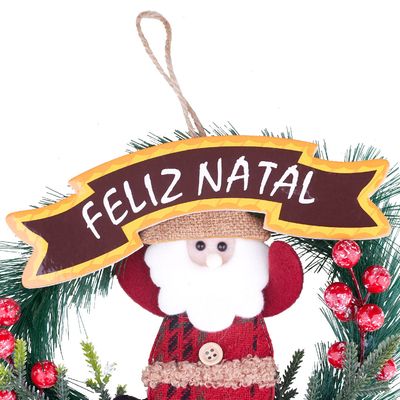 Guirlanda de Natal Noel Le 18cm