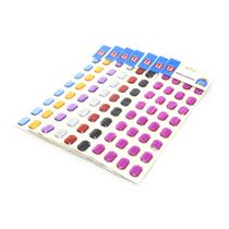 Adesivo Strass Le Pedra Retangular 26x15mm - Item Sortido