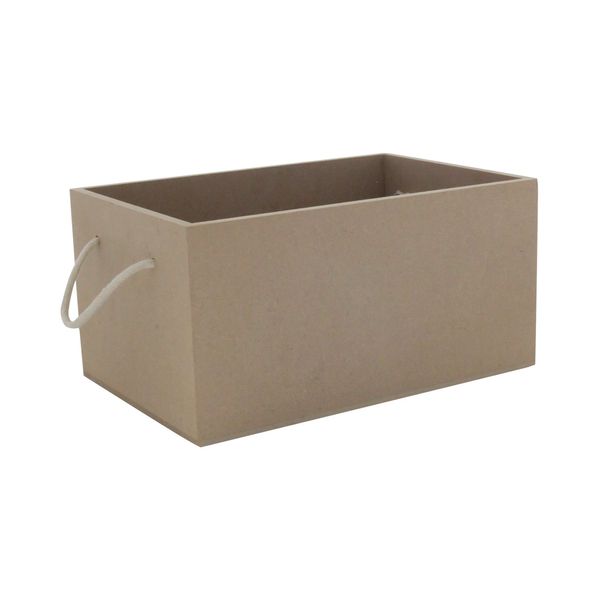 Caixa Organizadora Le Mdf em Corda com Alça 8x2x5cm