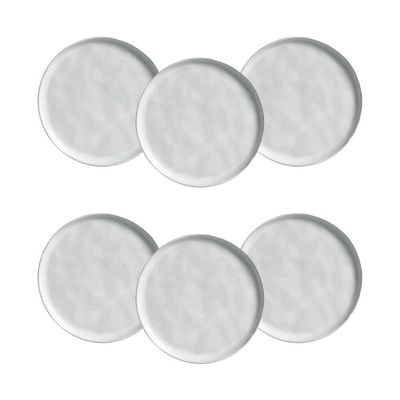 Conjunto de Pratos para Pão Bio New White 6 Peças Porto Brasil n/a