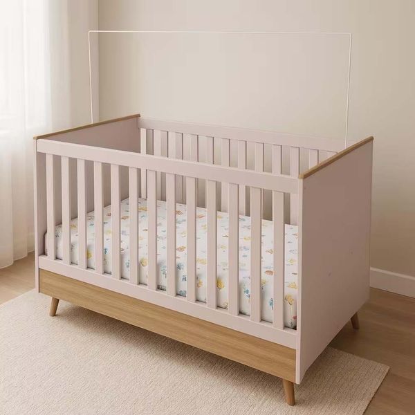 Berço 2x1 Ternura Plus Baby Bartira Rosa Wood