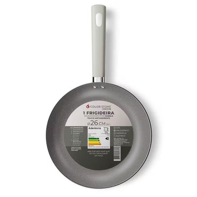 Frigideira Sunguider Intense Euro Home 26cm Alumínio Antiaderente Cabo Soft Touch Fendi