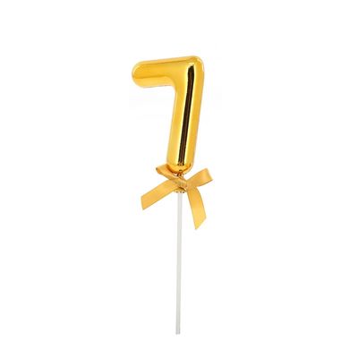 Topper Bolo Le Dourado Número 7