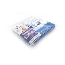 kit Touca e Luva Le Baby Azul com 4 Unidades