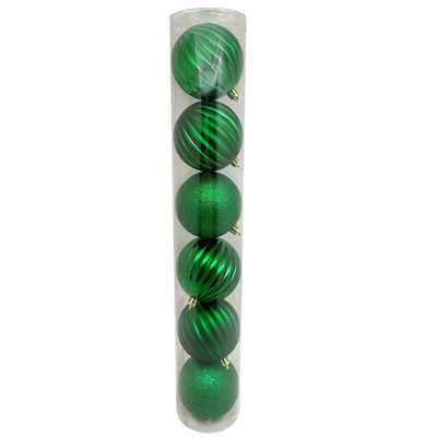 Tubo Bola Natal 6pc Vd CV244420 Cazza