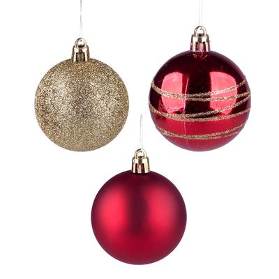 Tubo Bola Natal 30p Vm/Dr CV244430 Cazza