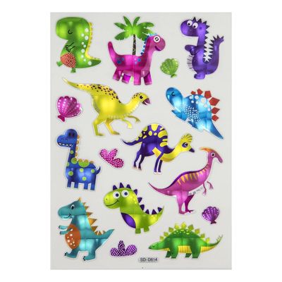 Cartela Adesivo Holográfico Le Pvc 13,8x25,5cm Modelos Diversos - Item Sortido