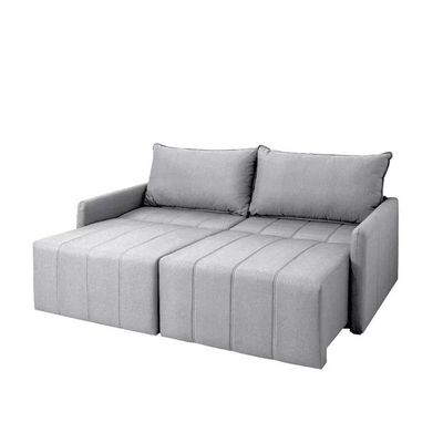 Sofá Cama Montana Retrátil E Reclinável 3 Lugares Sofatec Cinza