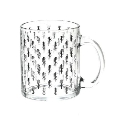 Caneca de Vidro Natal Le 340ml - Item Sortido
